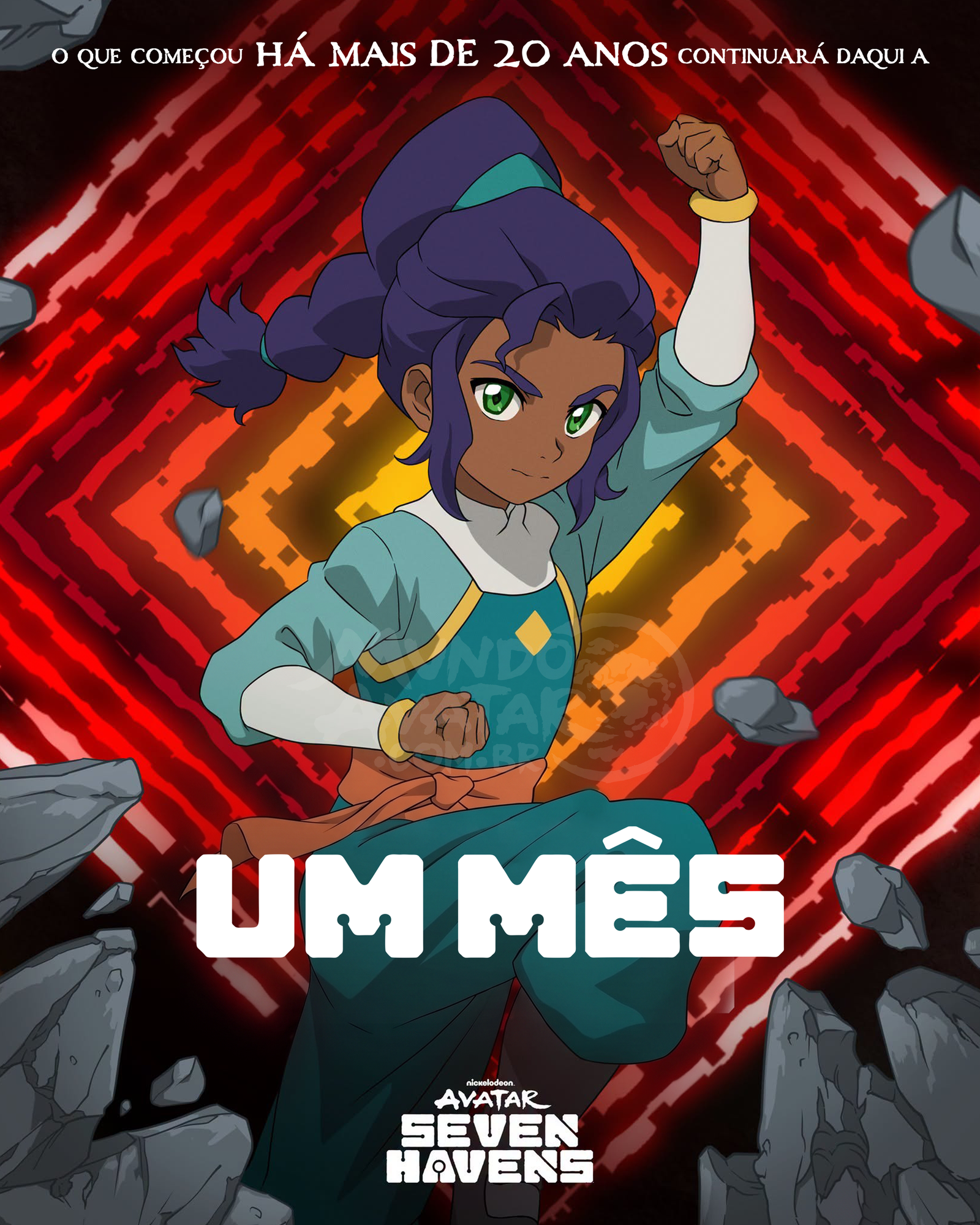 Pôster prévio de Avatar: Os Sete Refúgios