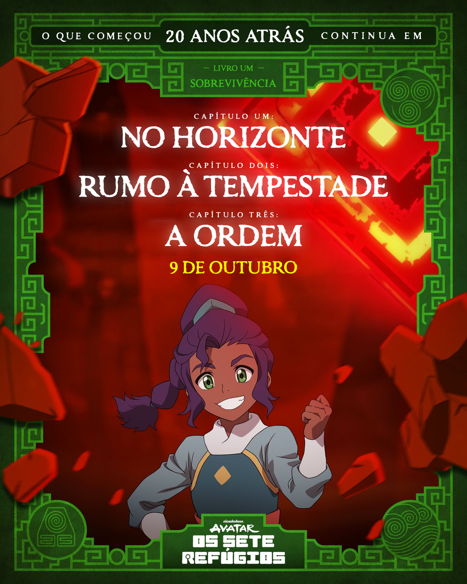 Pôster prévio de Avatar: Os Sete Refúgios